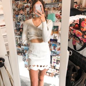 Blush Boutique white skirt